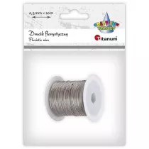 Titanum Drucik florystyczny 0,3mm 20m srebrny