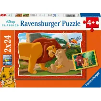 Puzzle dla dzieci 2x24 el. Kr�l Lew Ravensburger