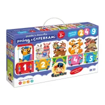 CzuCzu Puzzle z dziurk� Poci�g z cyferkami dla dzieci 3 Bright Junior Media