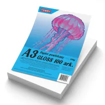 Papier A3 powlekany kredowany gloss 100 ark.350g