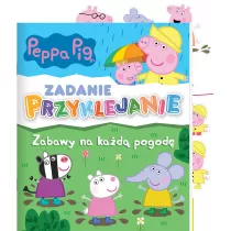 Peppa Pig. Zadanie Przyklejanie. Zabawy na kad pogod