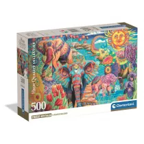 Puzzle 500 Elephants' Carnival Clementoni