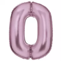 Amscan Balon foliowy cyfra 0 satynowa pastelowy r� 86cm