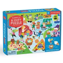 Puzzle sensoryczne z elementami zapachowymi Festiwal smakw 60 el. 4+ Mudpuppy