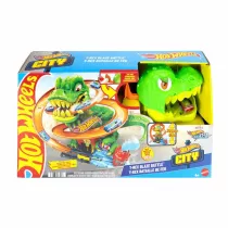 Hot Wheels. City Zakrcony tor Remiza T-Rexa Mattel