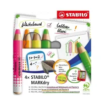 Kredki do tablic sucho�cieralnych 4kol. STABILO