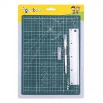 Gimboo Mata do ci�cia A4 + linijka aluminiowa 20cm, no�yk