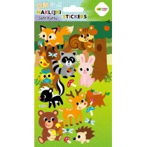 Happy Color Naklejki 3D SOFT PUFFY FUN - Forest Animals, 110X205 mm
