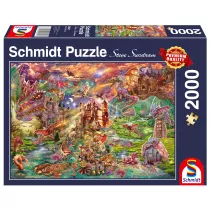 Puzzle 2000 el. Smoczy skarb Schmidt