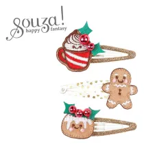 Spinki do wosw motywy witeczne Curille 3 szt. Souza!