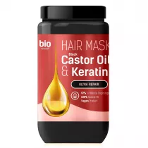 Bio Naturell Maska do wosw Castor Oil & Keratin 946 ml