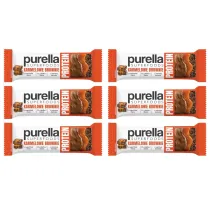 Purella Protein bar baton proteinowy karmelowe brownie zestaw 6 x 45 g