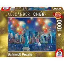 Puzzle 1000 el. Fajerwerki nad Statu� Wolno�ci Schmidt
