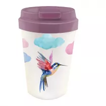 Chic-Mic Kubek podrny z tworzywa pla watercolor bird 350 ml
