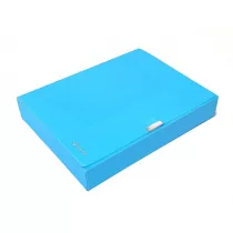 Panta Plast Teczka A4 box neon niebieska 55 mm
