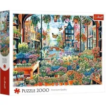 Puzzle 2000 Kwiaciarnia w Amsterdamie TREFL