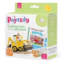 Puzzle dla malucha Pojazdy + ksieczka