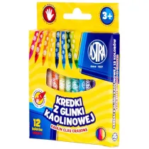 Astra Kredki z glinki kaolinowej 12 kolorw