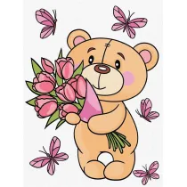 Malowanie po numerach - Uroczy mi� 30x40cm Ideyka