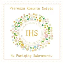 Henry Karnet A5 Komunia. Wianek z koronk�