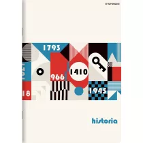 Top-2000 Zeszyt ze cigami A5 Historia Kratka, 5 mm, margines 60 kartek
