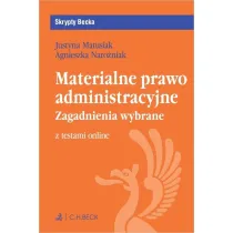 Materialne prawo administracyjne. Zagadnienia wybrane z testami online