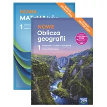Pakiet podrcznikw: Nowa MATeMAtyka, Nowe Oblicza geografii. Zakres podstawowy. Liceum i technikum. Klasa 1. Edycja 2024