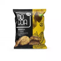 Cocoa Banany w czekoladzie surowej 70 g Bio