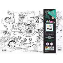 Funny Mat Transparent - Piraci. Mata do kolorowania wielokrotnego u�ytku Strigo