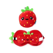 Puckator Poduszka podr�na i maska na oczy Strawberry