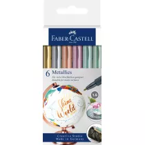 Faber-Castell Pisaki metaliczne Metallics 6 szt.