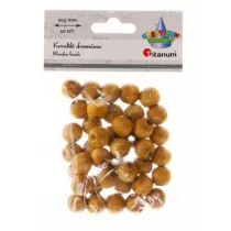 Titanum Koraliki drewniane jasno br�zowe 40 szt