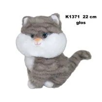 PLUSZAK KOT Z GLOSEM 22CM SIEDZACY SA Sun-Day