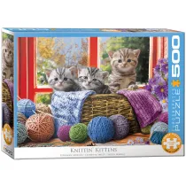 Puzzle 500 el. Knittin' Kittens Eurographics