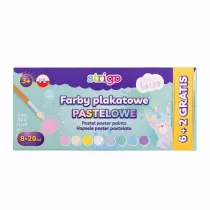 Pilot Farby plakatowe pastelowe Lenka 8 x 20 ml