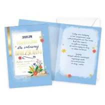 Kukartka Karnet Nauczycielka, kwiaty prestige P-041 (25x35,3cm)