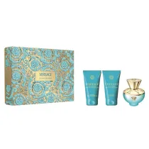 Versace Zestaw Woda toaletowa Dylan Turquoise Pour Femme + el pod prysznic + Balsam do ciaa 50 ml