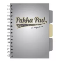 Pukka Pad Project Book A5 Grey kratka 100 kartek 3 szt.