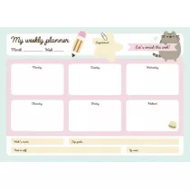Planner A4 tygodniowy Pusheen