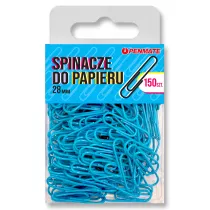 Penmate Spinacze do papieru niebieski 28 mm