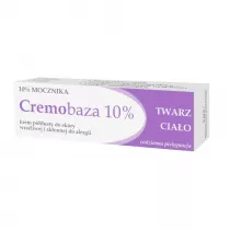 Cremobaza 10% Mocznika krem ptusty do skry wraliwej i skonnej do alergii 30 g