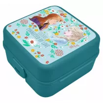 Pudeko niadaniowe z przegrdkami 14x14x8cm Kraina Lodu Frozen 840388 Kids Euroswan