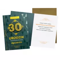 Kukartka KARNET URODZINY 30 B6 Z KOP KUKART DK-1119