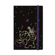 Notes A5 80k. w lini� z gumk� Disney Gold Stitch wz�r 2