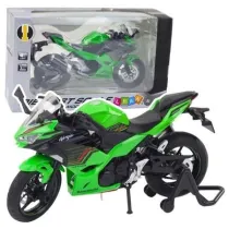 Motocykl metalowy ze wiatem i dwikiem 1:12 Leantoys