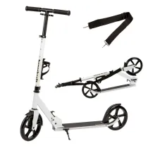 Hulajnoga miejska dla dzieci i modziey skadana regulacja wysokoci 91-101 cm koa 200 mm uchwyt na bidon Bauerkraft