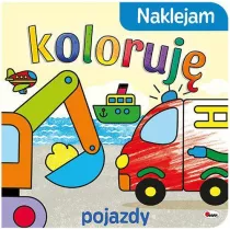 Naklejam, koloruj. Pojazdy