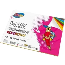 Pastello Blok techniczny A3 160g kolorowy 10 kartek
