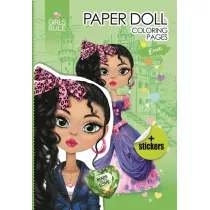 Papierowa lalka do wycinania z naklejkami Emeli Fresh