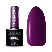 Claresa Soak Off UV/LED Purple lakier hybrydowy 619 5 g